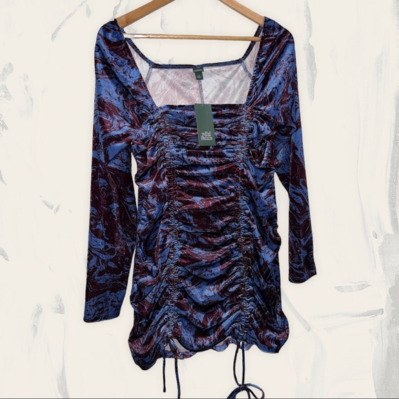 Wild Fable Purple Marble Mini Dress - Picture 4 of 5